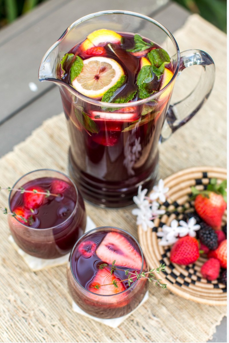 Hibiscus White WIne Sangria