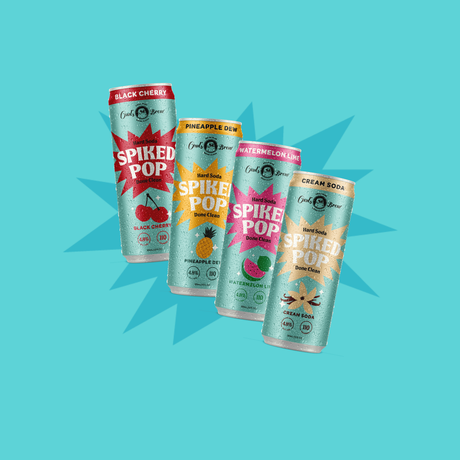 Spiked Pop Variety  (12 Cans)
