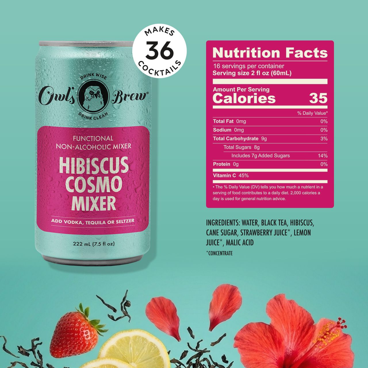 Hibiscus Cosmo Mixer