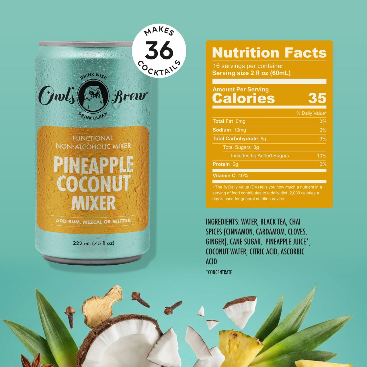 Pineapple Coconut Mixer